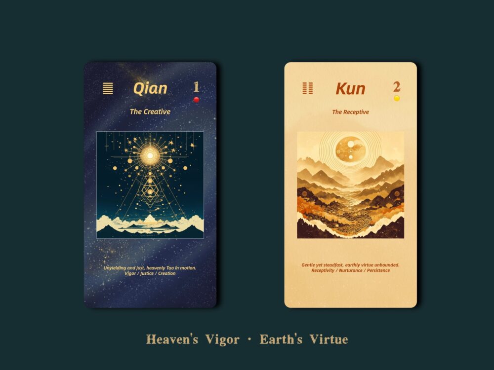 YOWAYOW Tao Fortune Cards – Ancient 64 Hexagram Oracle Cards, No Guide Needed, Perfect Gift - Image 3