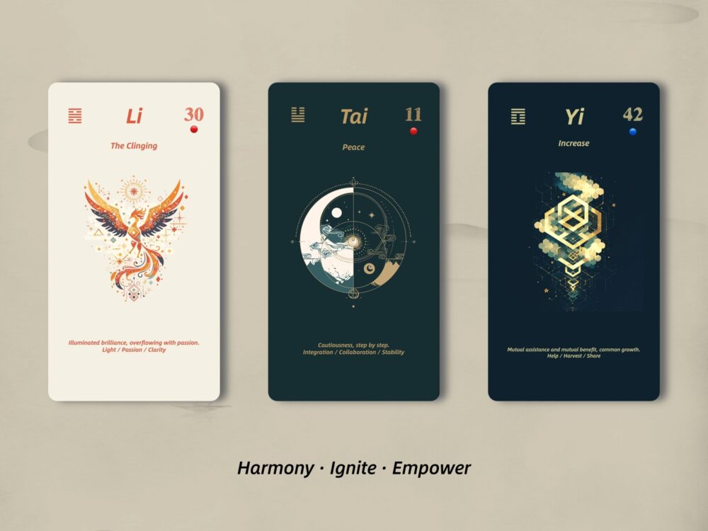 YOWAYOW Tao Fortune Cards – Ancient 64 Hexagram Oracle Cards, No Guide Needed, Perfect Gift - Image 4